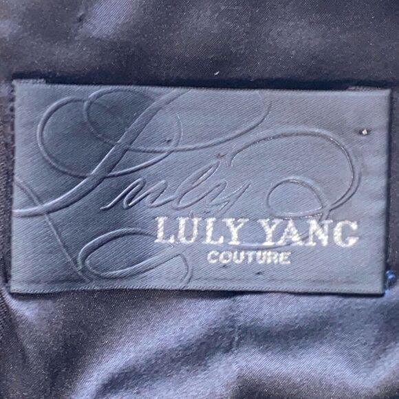 Luly Yang EUC Formal Black Tie Cocktail Dress Elegant Gala Martini Crescendo XS - Picture 8 of 10